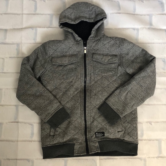 Matix Boys Sherpa Lined Fleece Hoodie Jacket